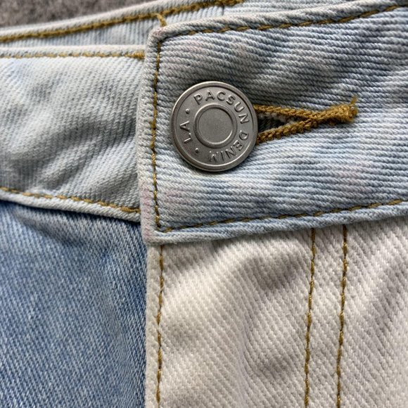 Pacsun Jeans Women 24 Ladies Blue Denim Pants Mom Jean Pockets Outdoors - Picture 4 of 12